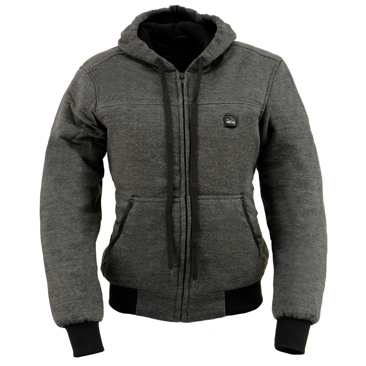 The Bikers Zone BZ2813 Men's Grey Ultimate Grey Heated Hoodie with 12V