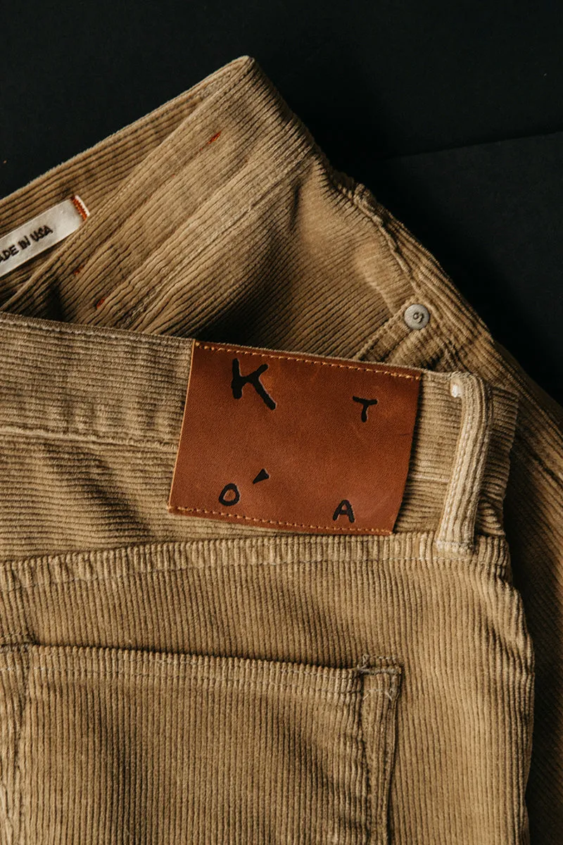 The Pen Slim Stretch 16w Corduroy - Khaki