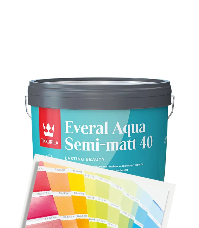 Tikkurila Everal Aqua Semi-Matt 40 - Tinted Colour Match