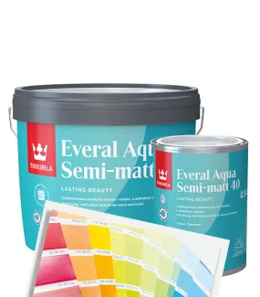 Tikkurila Everal Aqua Semi-Matt 40 - Tinted Colour Match