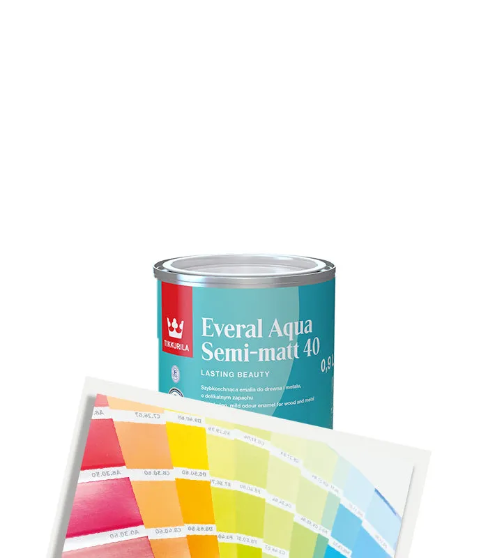 Tikkurila Everal Aqua Semi-Matt 40 - Tinted Colour Match