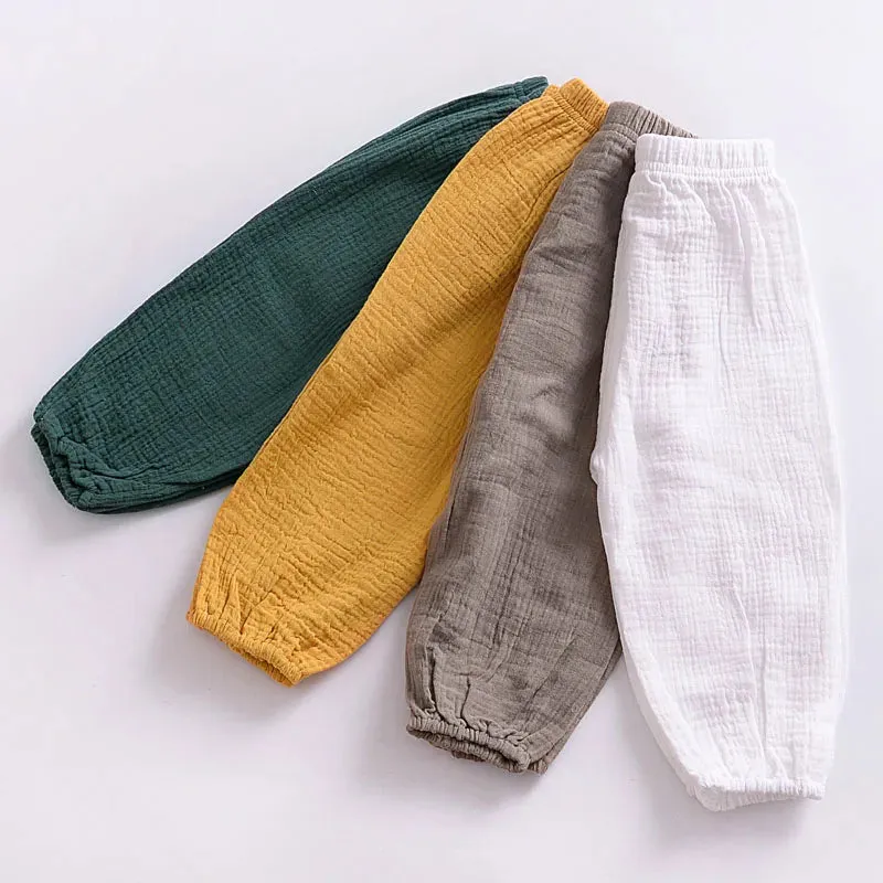 Toddler Kids Pants Autumn Baby Girl Boy Cotton Harem Pants Loose Trousers Toddler Casual Baggy Bottoms Sweatpants Baby Boy Pants