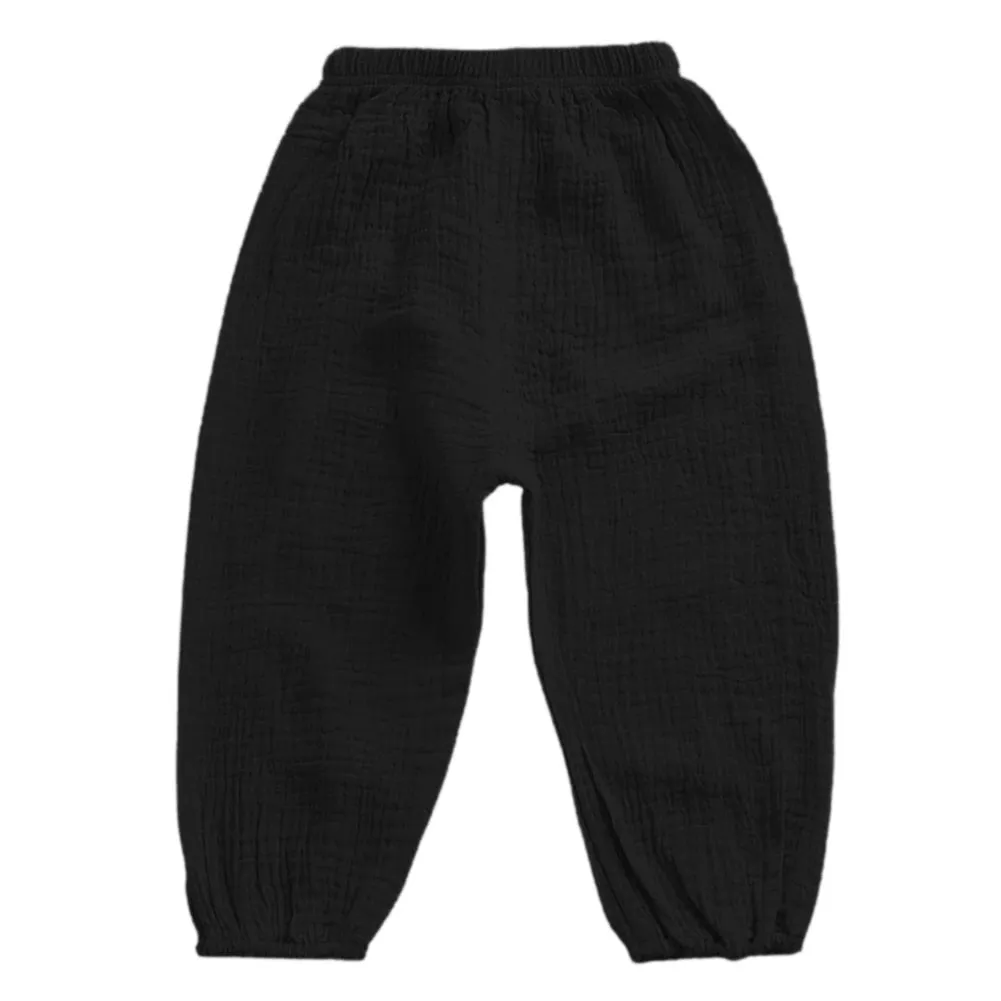 Toddler Kids Pants Autumn Baby Girl Boy Cotton Harem Pants Loose Trousers Toddler Casual Baggy Bottoms Sweatpants Baby Boy Pants