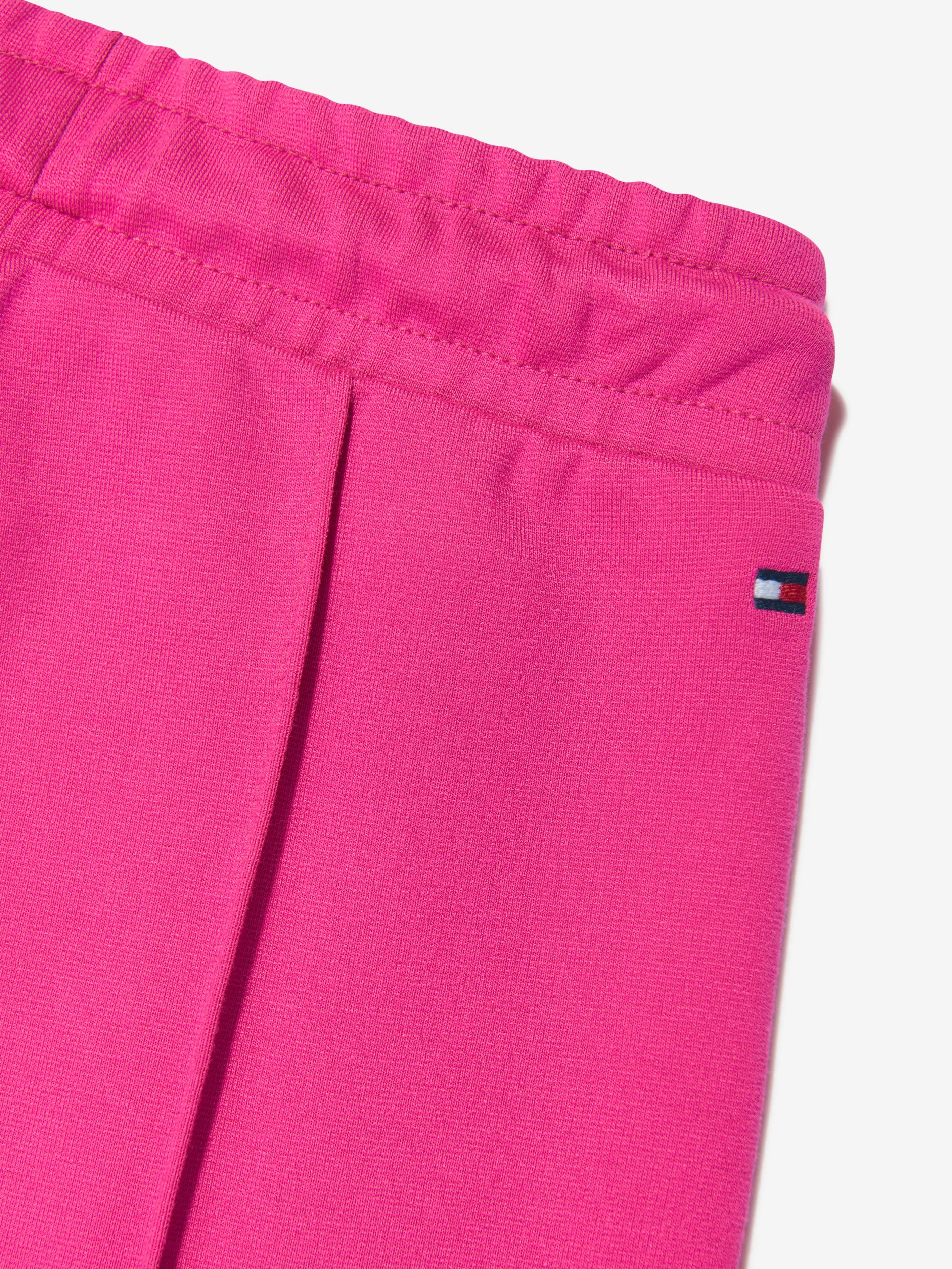 Tommy Hilfiger Girls Wide Leg Sweatpants in Pink