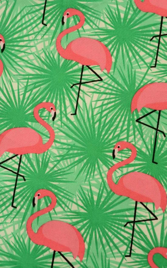 Tropical Burst Pink Flamingo Dress