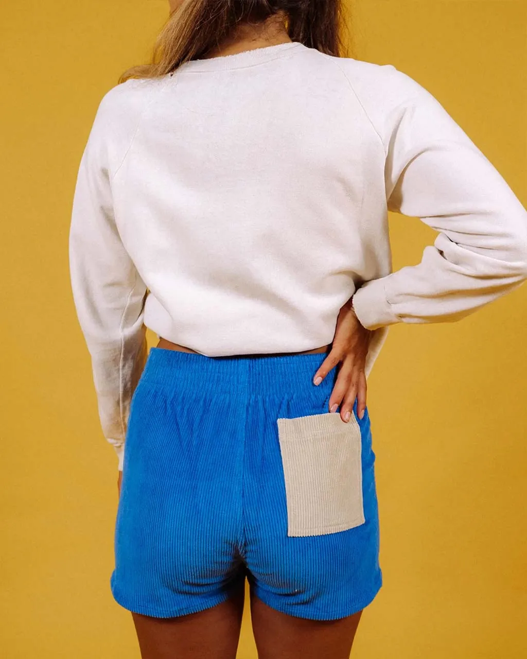 Two-Tone Shorts - Blue   Sand