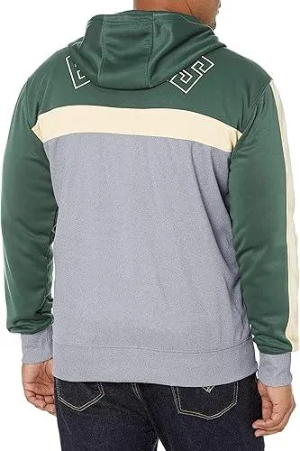 Ultra Game NBA Official Men’s Contrast Back Cut Full Zip Hoodie Sweatshirt - Unisex, Milwaukee Bucks, Team Color|Milwaukee Bucks