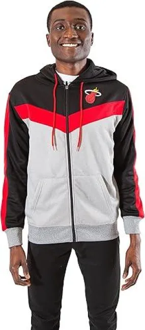 Ultra Game NBA Official Men’s Contrast Back Cut Full Zip Hoodie Sweatshirt - Unisex, Portland Trail Blazers, Team Color|Portland Trail Blazers