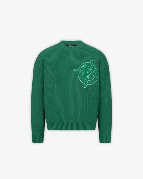 V-LOGO KNITWEAR GREEN