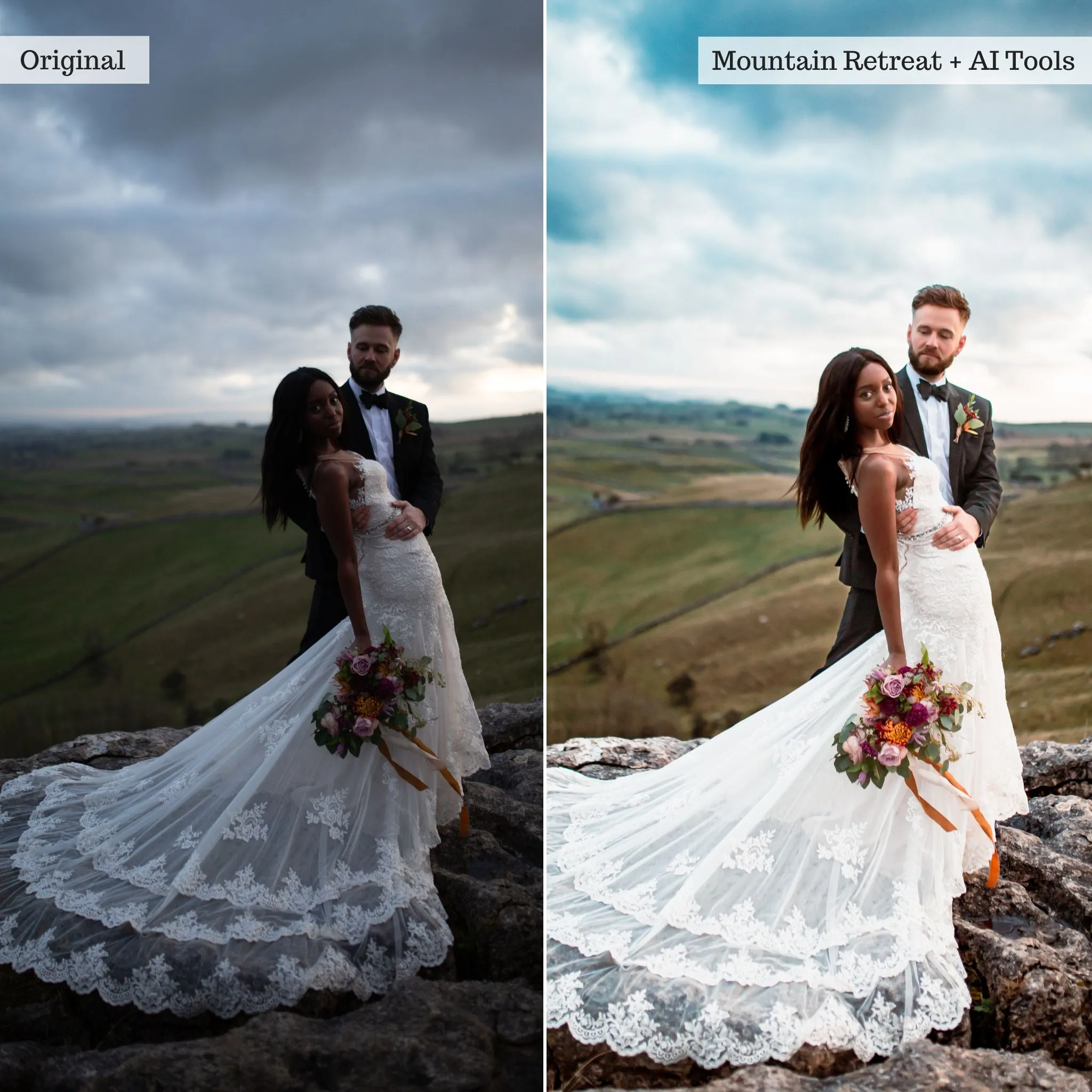 Weddings Pro Workflow Lightroom Presets for Mobile & Desktop