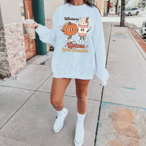 Whatever Spices Your Pumpkin | Retro Halloween Sweatshirt