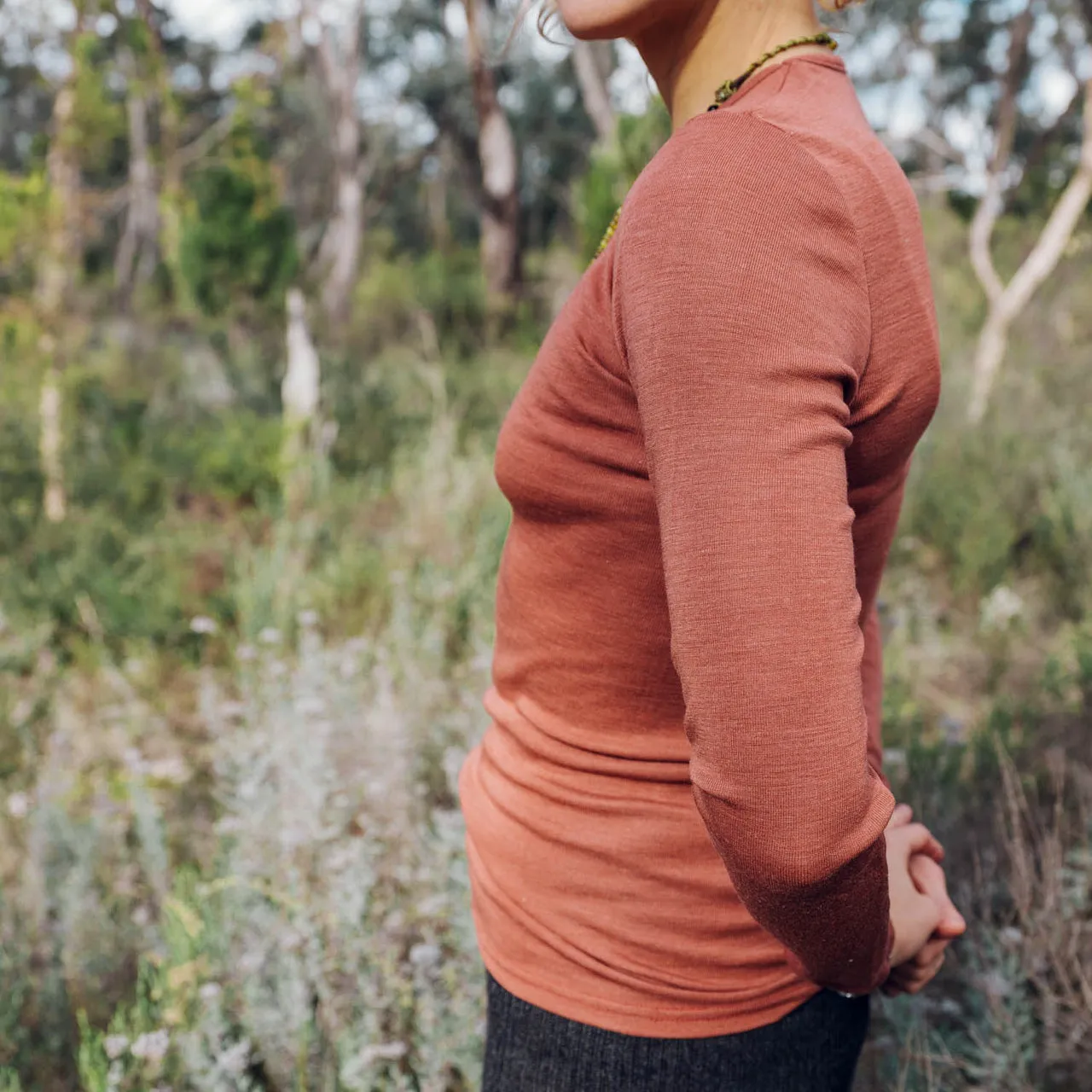 Women's Merino Wool/Silk Long Sleeve Top