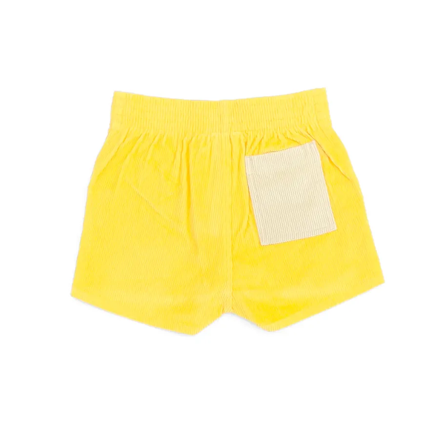 Women's Two-Tone Short - Yellow/Sand