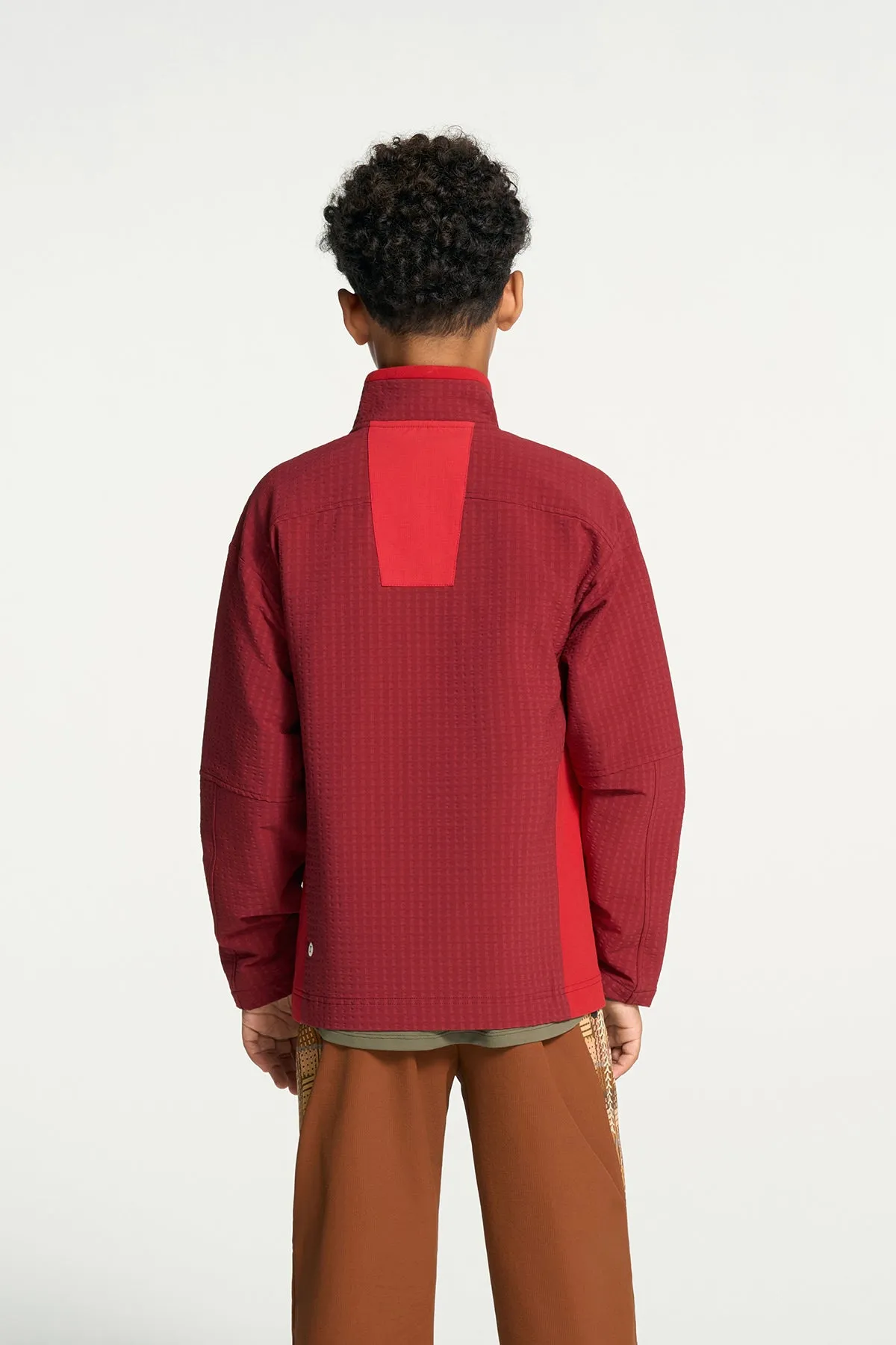 Woven Colour Blocking Jacket